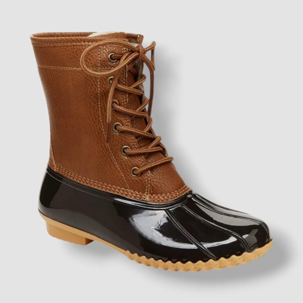 JBU Women's Maplewood Chocolate Brown  Casual Duck Boot Size 7M Waterproof